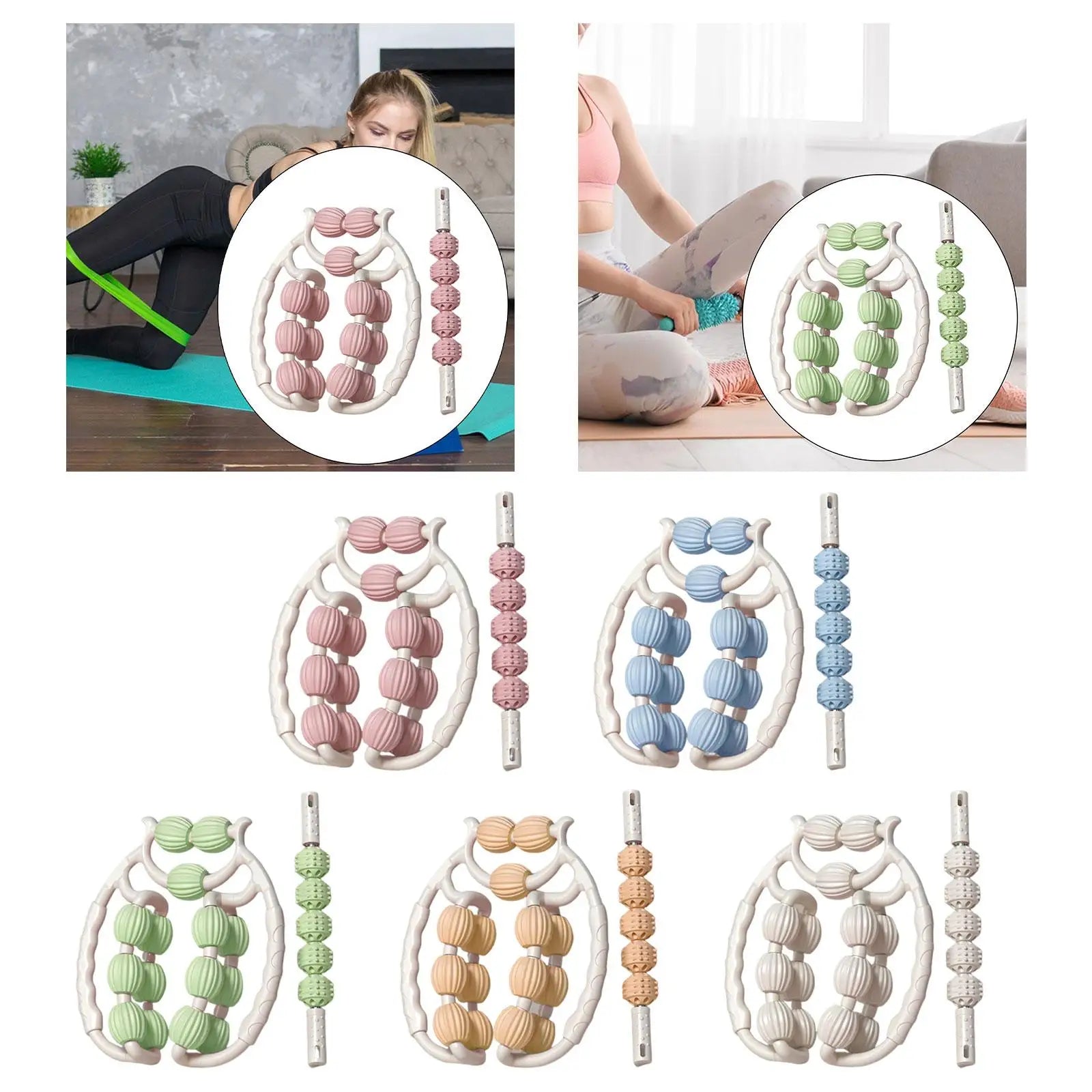 360 ° 360 ° roller roller roller with a relaxing Handheld Deep Fabric Masseur