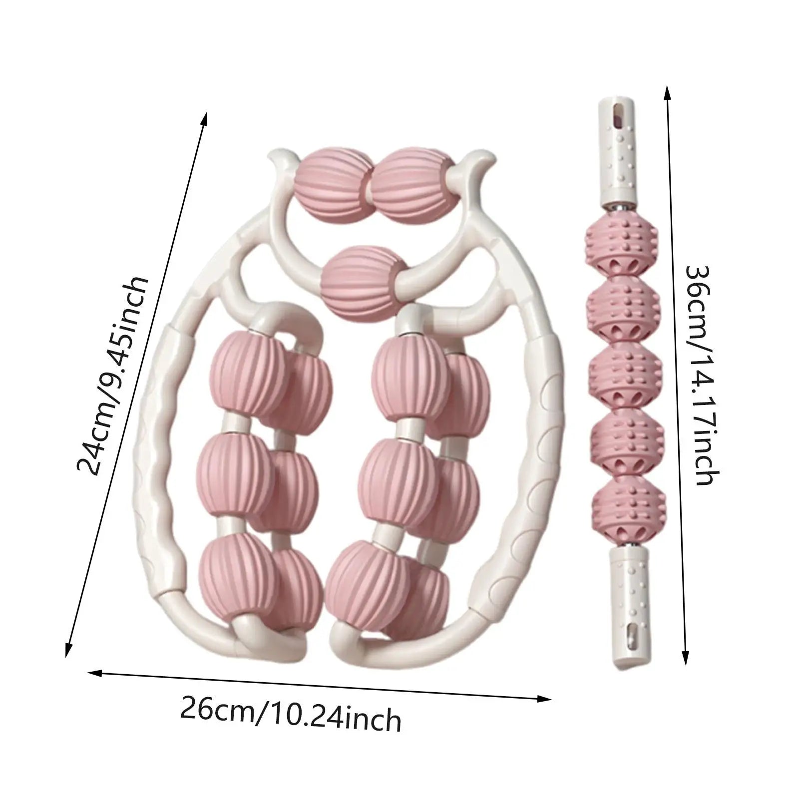 360 ° 360 ° roller roller roller with a relaxing Handheld Deep Fabric Masseur