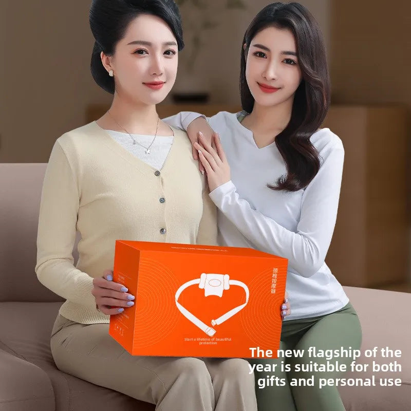 Neck Shoulder Massager Electric Kneading Massager Heated Back Massagers Muscles Massage Pillow Neck Waist Leg Body Gift Box